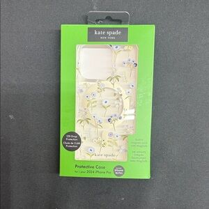 kate spade Green Floral iPhone 15 Pro Case